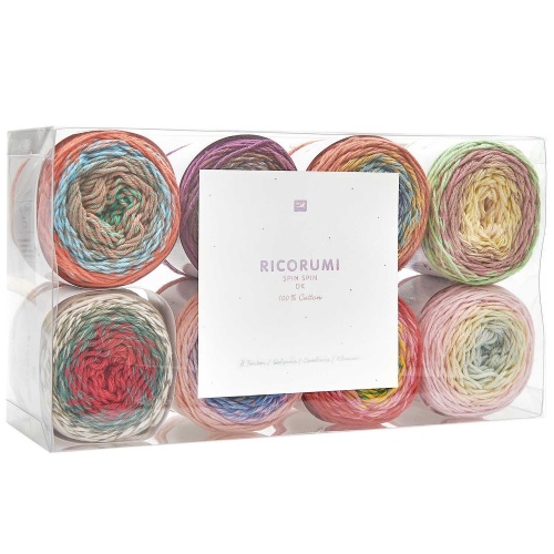 Ricorumi 100% Cotton yarn Kit 8 x 50g - Spin Spin